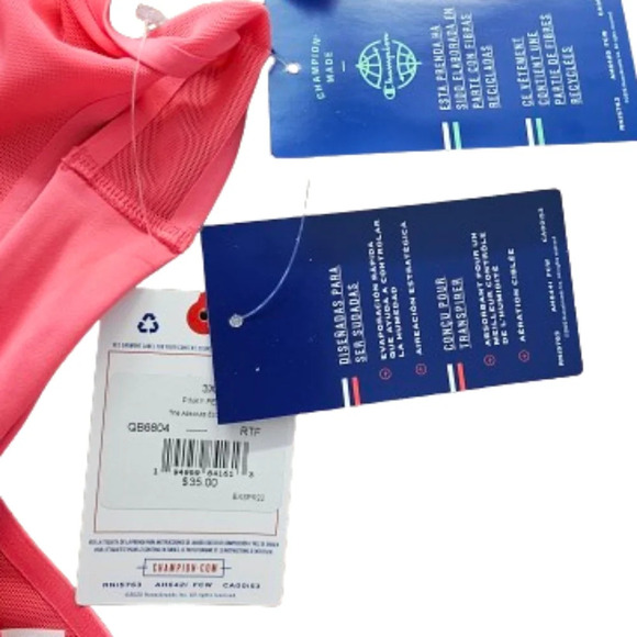 Champion Racerback Sports Bra Coral Color 3X NWT - Picture 4 of 8